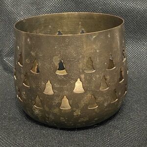 Vintage Solid Brass mini vase